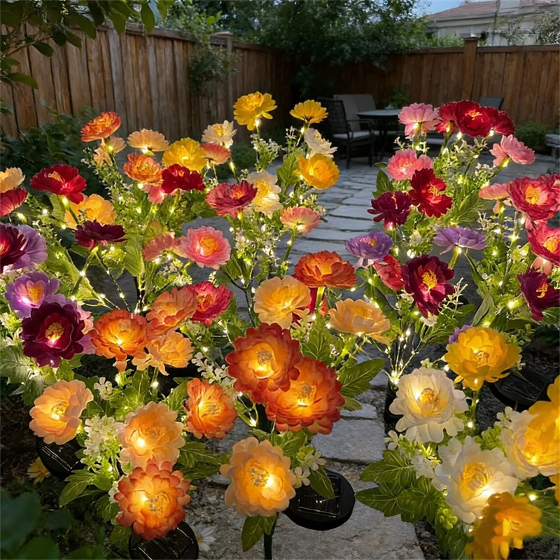 Solar Simulation Snow Lotus La - Landscape Spike Light avis et prix