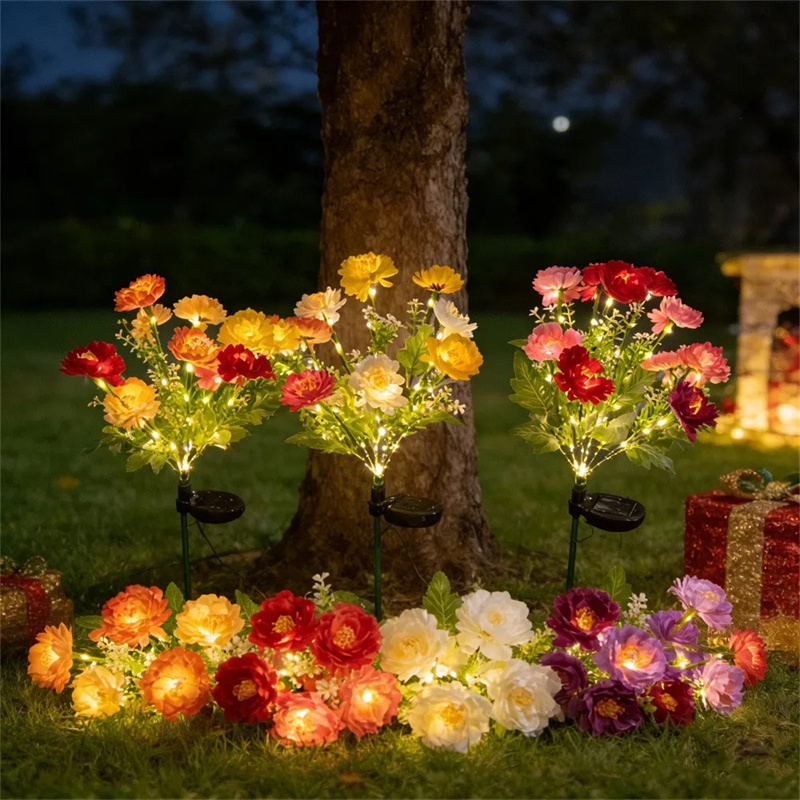 Solar Simulation Snow Lotus La - Landscape Spike Light avis et prix