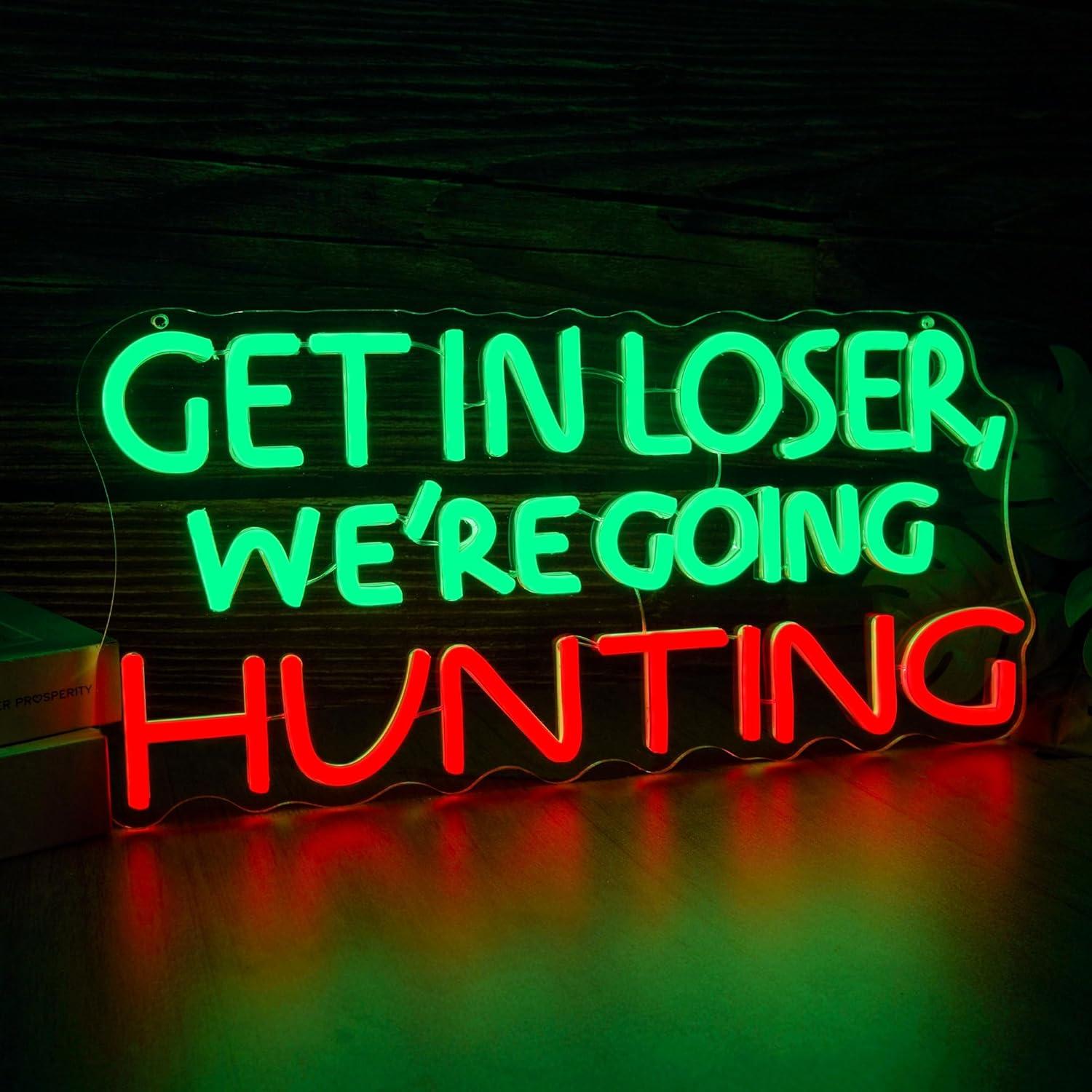 Funny Hunting Neon Sign LED Li - Outdoor Lighting Decoration avis et prix