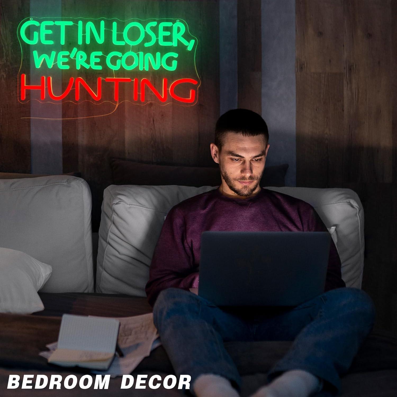 Funny Hunting Neon Sign LED Li - Outdoor Lighting Decoration avis et prix