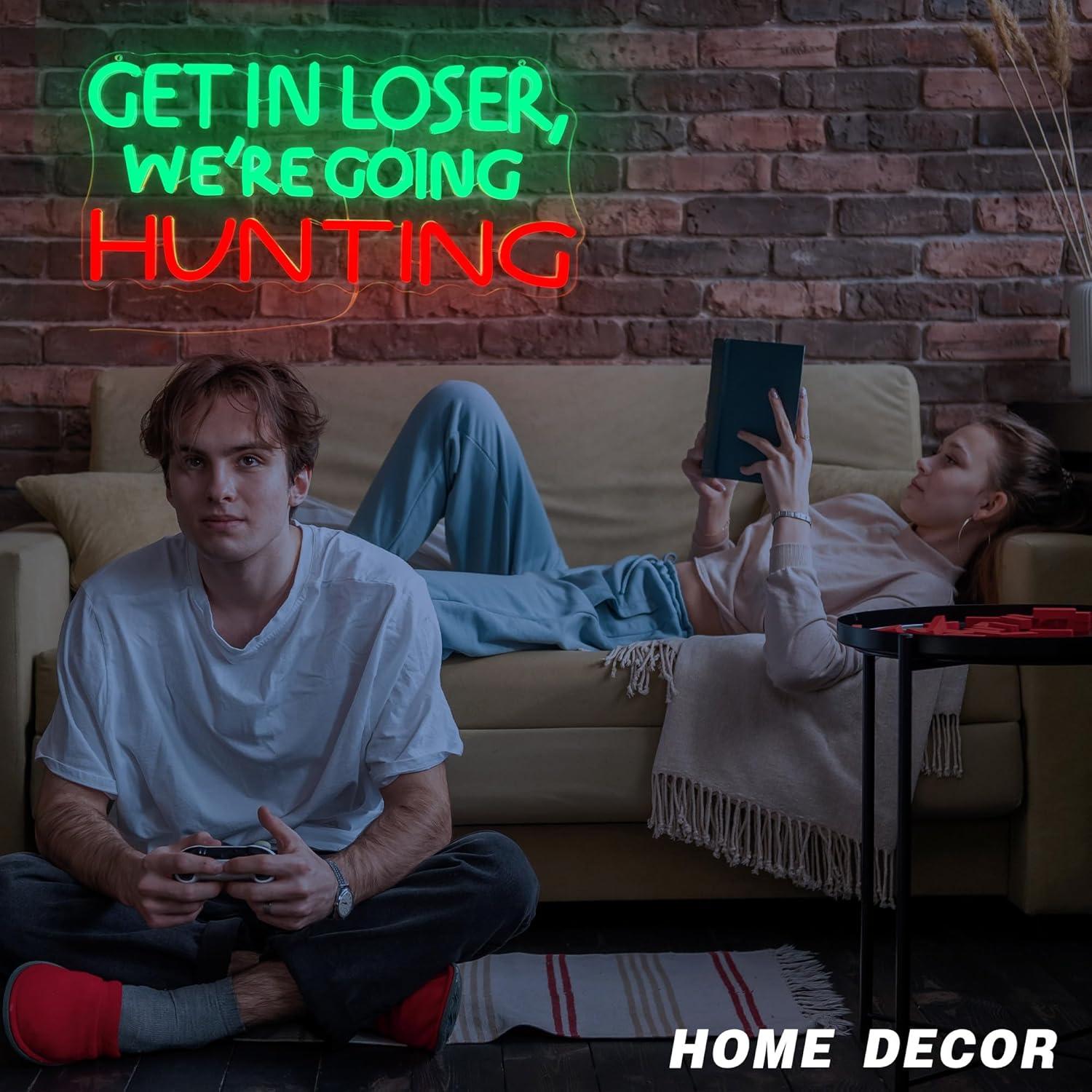 Funny Hunting Neon Sign LED Li - Outdoor Lighting Decoration avis et prix