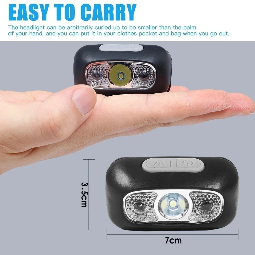 Mini Flashlight Headlamp USB R - Outdoor Lighting Repair avis et prix