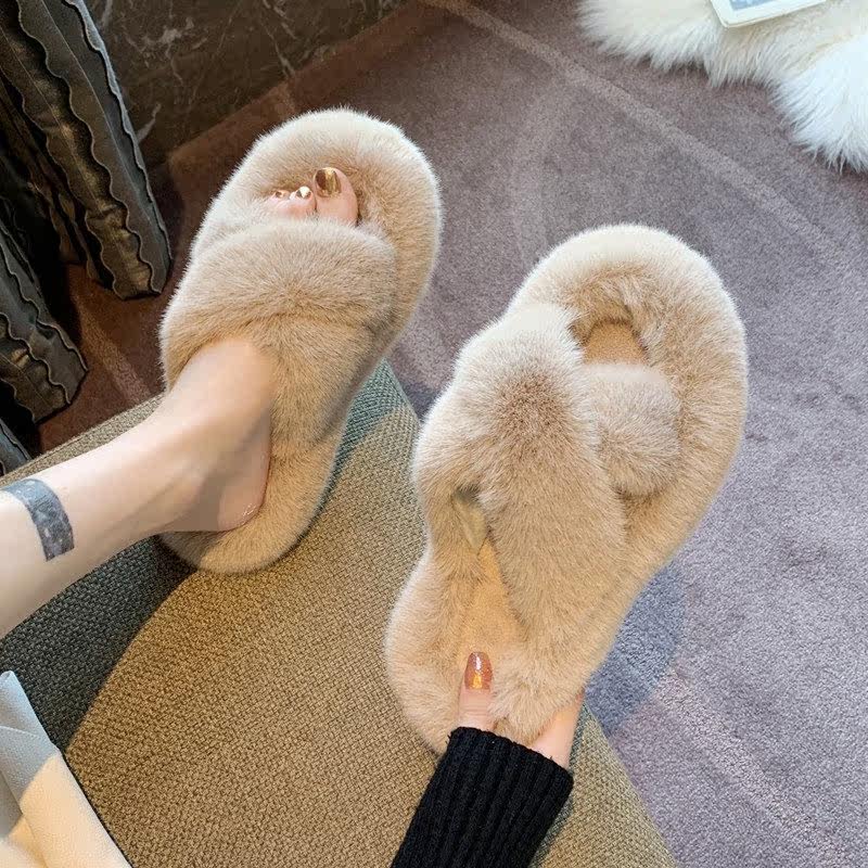 Hairy Slippers for Women Solid - Outdoor Lighting For Your Home avis et prix
