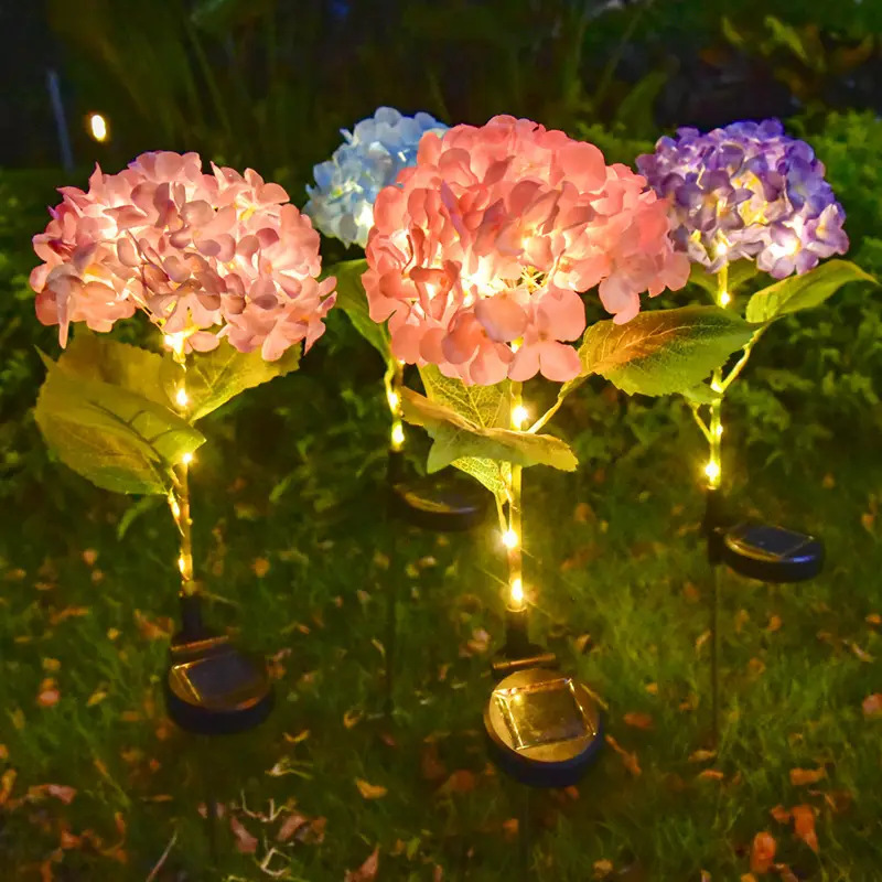 1PC Solar Hydrangea Flower Lig - Outdoor Lighting Experts avis et prix