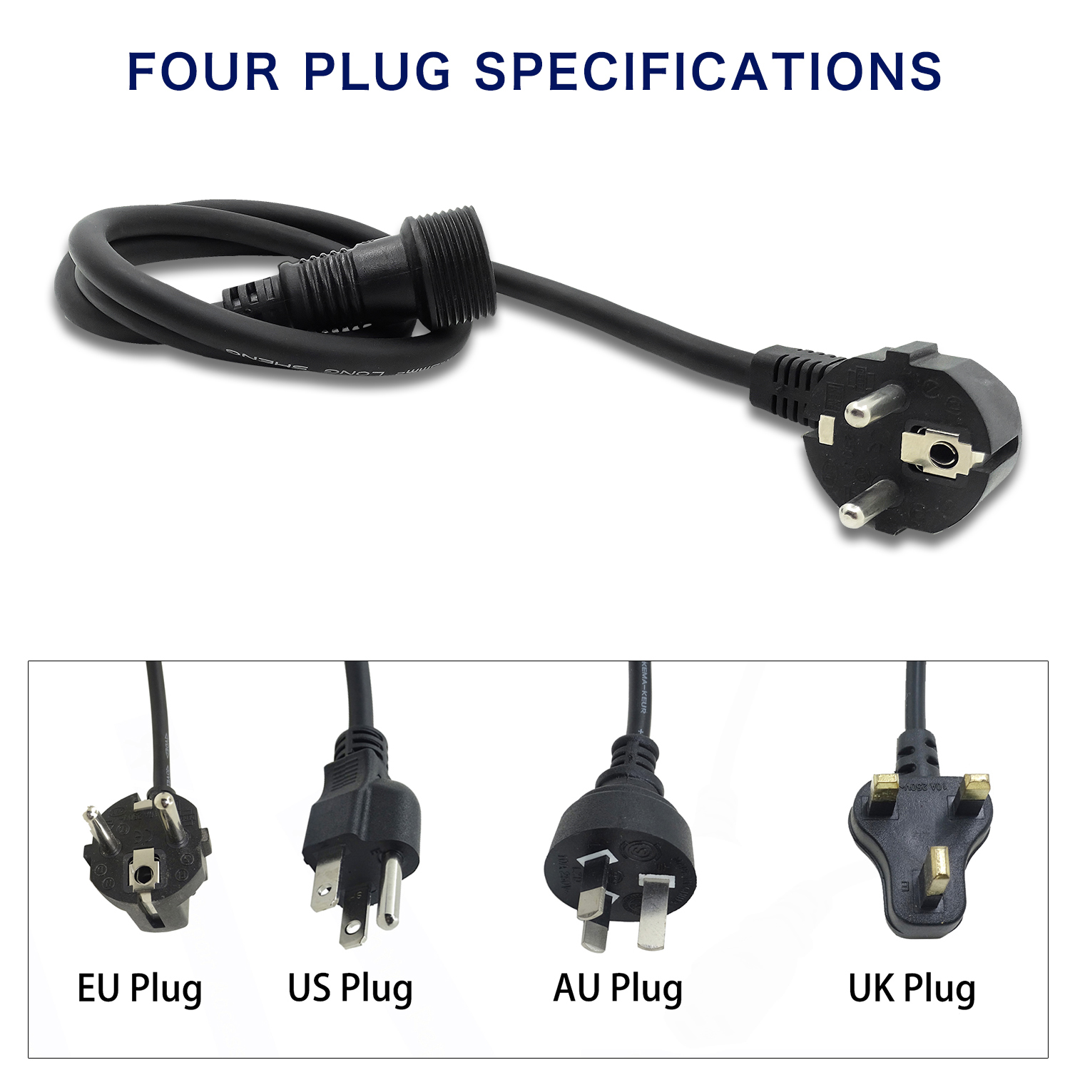 IP65 Waterproof Power Cord 3Pi - Outdoor Lighting Cable Uk avis et prix