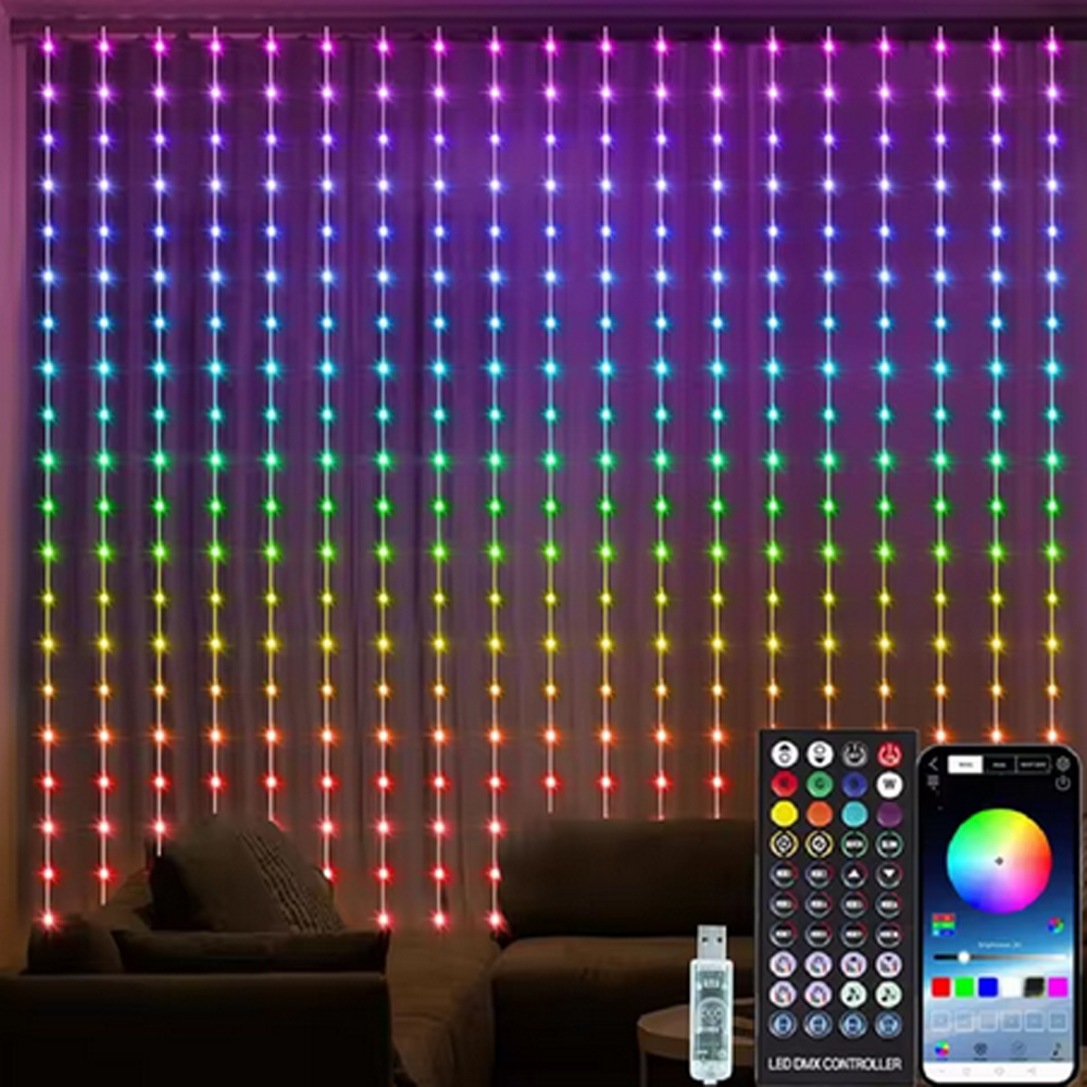 3M RGB Smart LED Curtain Light - Outdoor Lighting Decoration avis et prix