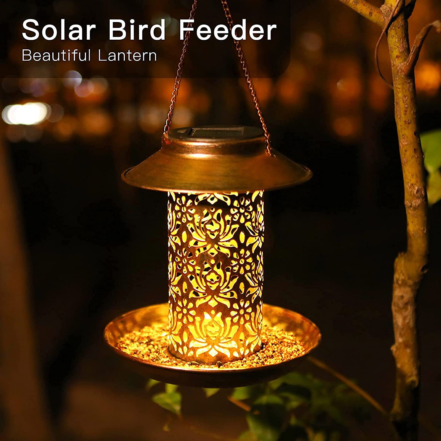 Hanging Bird House Metal Outdo - Outdoor Lighting Ideas For Backyard avis et prix