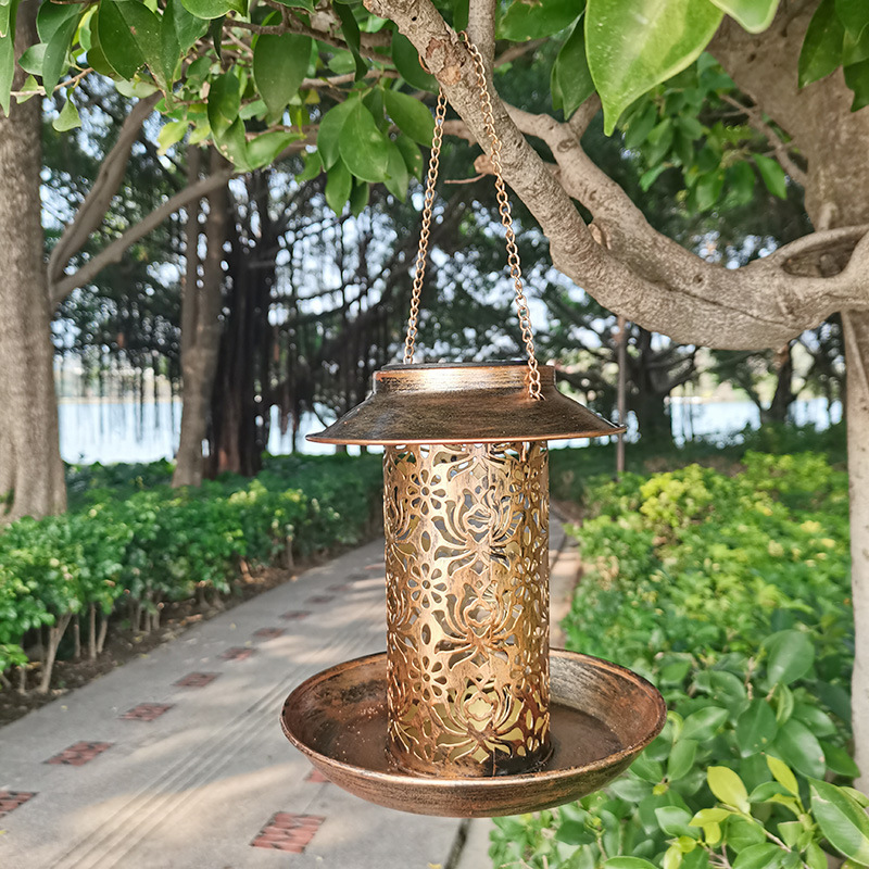 Hanging Bird House Metal Outdo - Outdoor Lighting Ideas For Backyard avis et prix